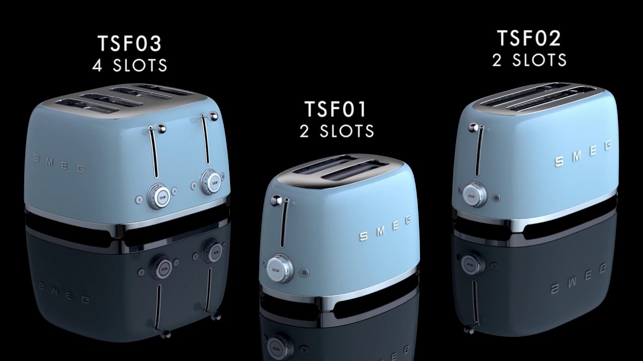 Three SMEG Toasters